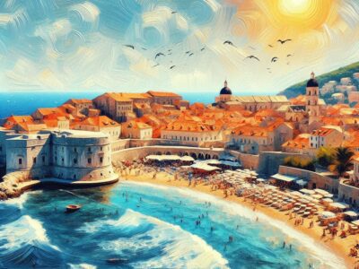 Город Дубровник, Хорватия / City Dubrovnik, Сroatia — created with AI