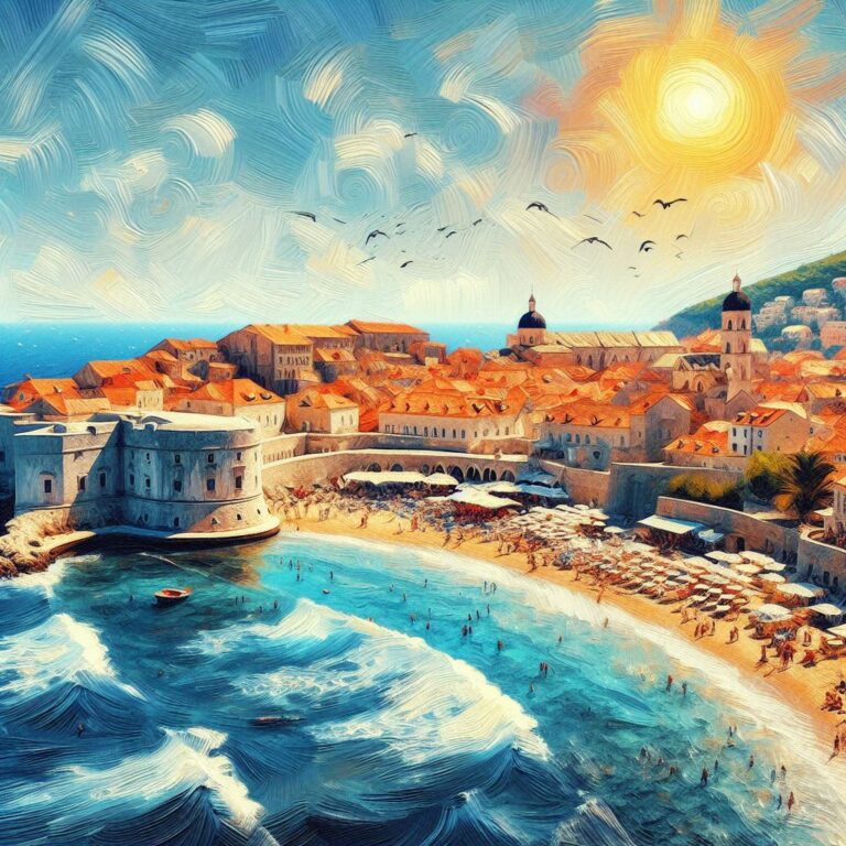 Город Дубровник, Хорватия / City Dubrovnik, Сroatia — created with AI